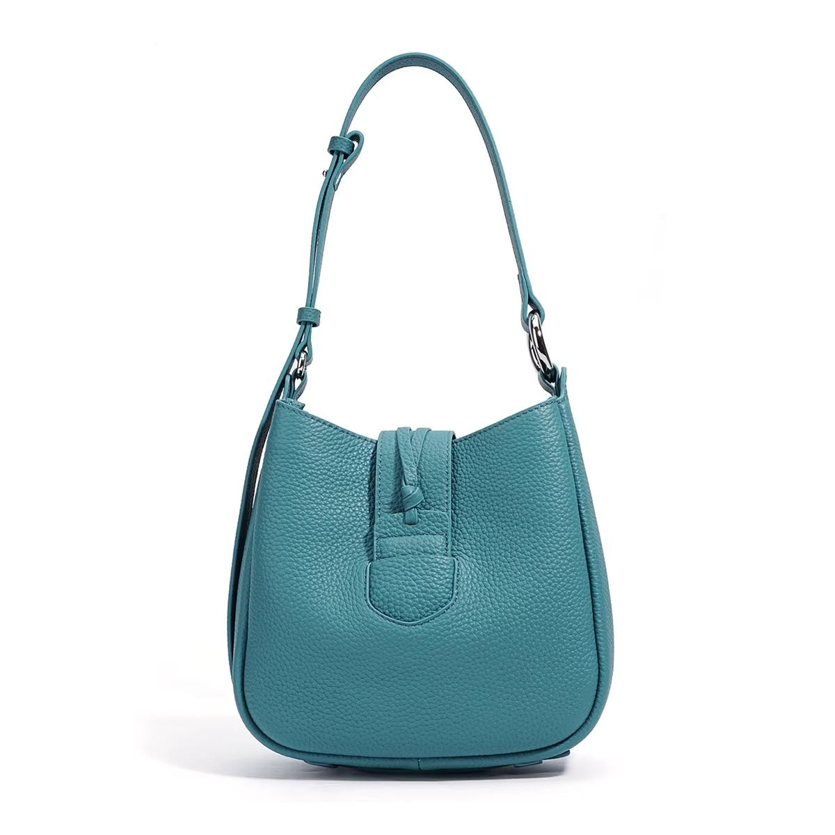 Chic Teal Blue Women\'s Shoulder Bag Suede Woven Leather Crossbody Bag | AMASOUK main image 3