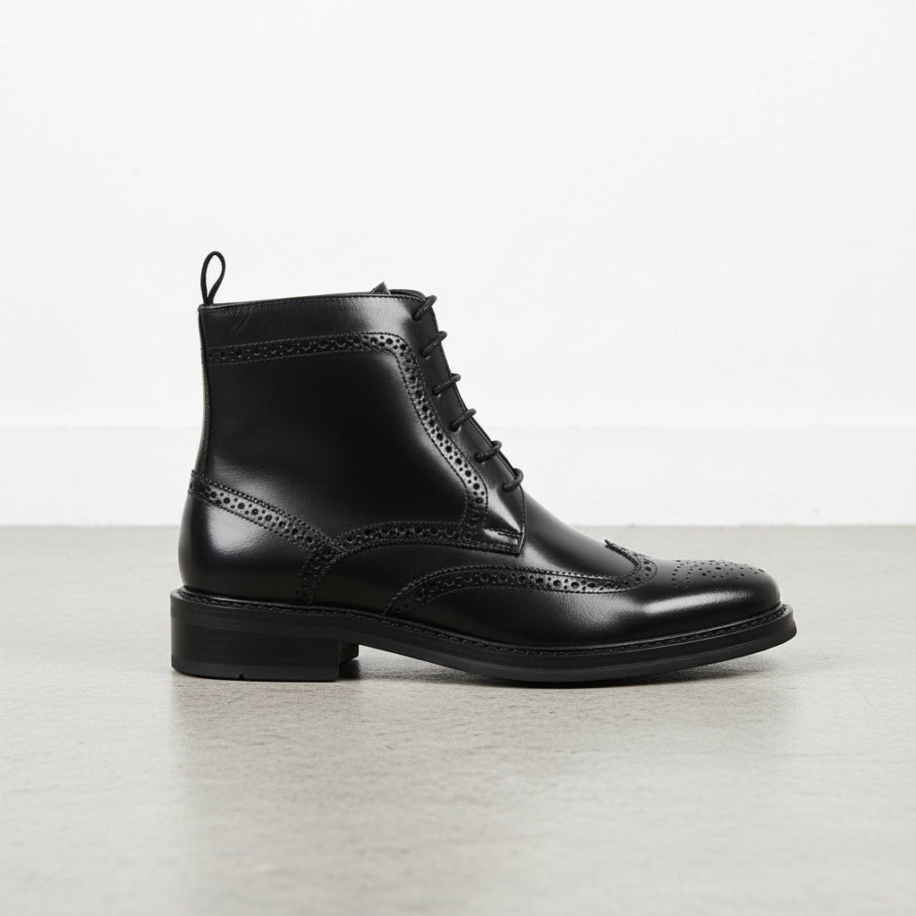 blue dress for baby girl Handmade Men Black Wingtip Brogue Ankle Dress Leather Boot Leather Boot –  Rebels Market