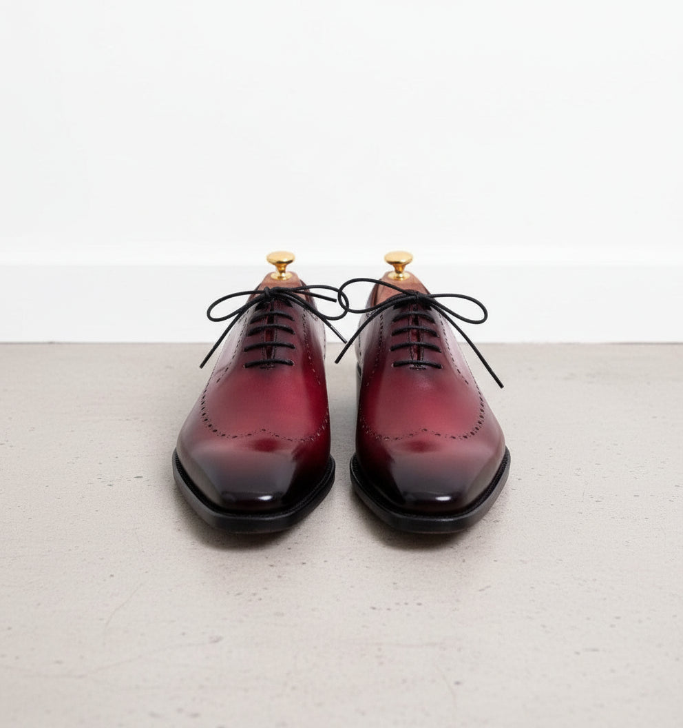 green emerald velvet dress Florsheim Postino Cap Toe Balmoral Oxford 9 Men's Wine main image 1