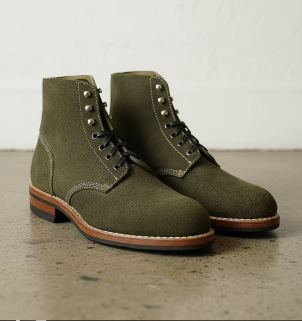 Suede Gq Mens Boots 218 Men's Black Suede Chukka Boots Handmade