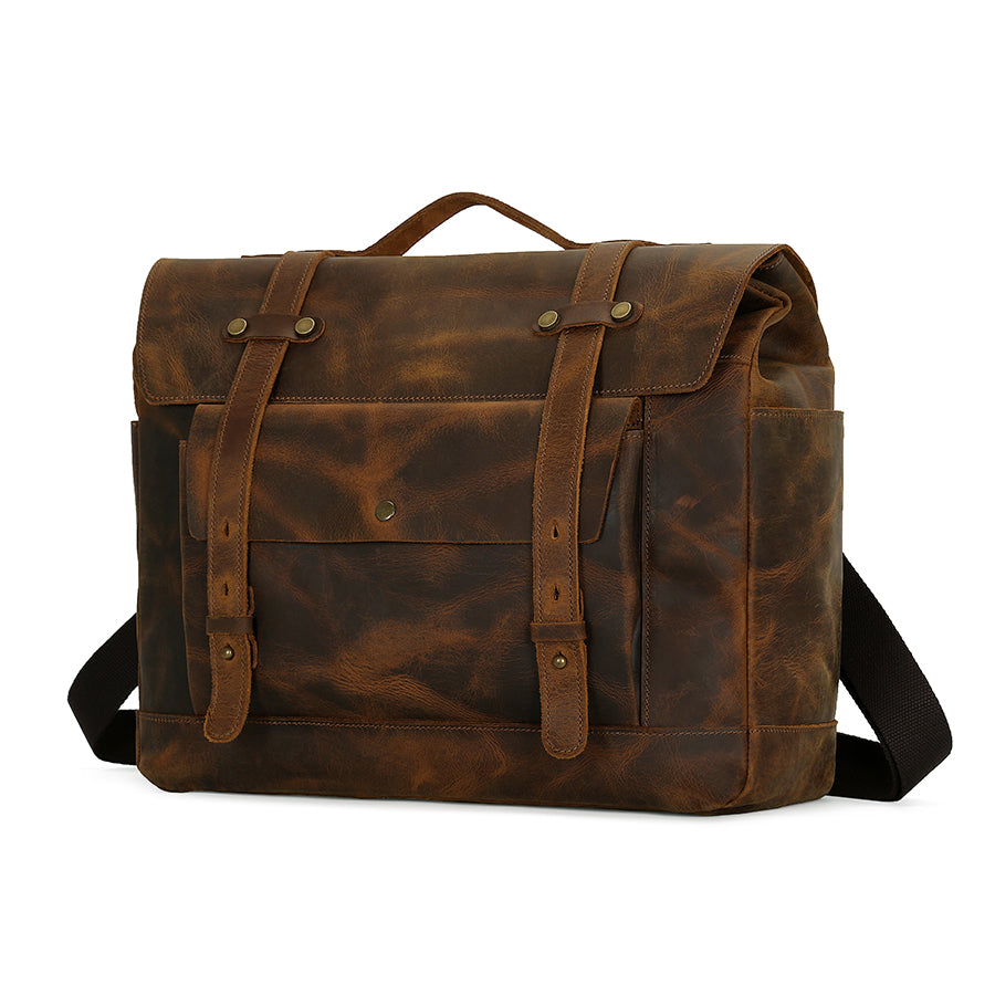 brown leather messenger bag backpack Brown Leather Messenger Bag