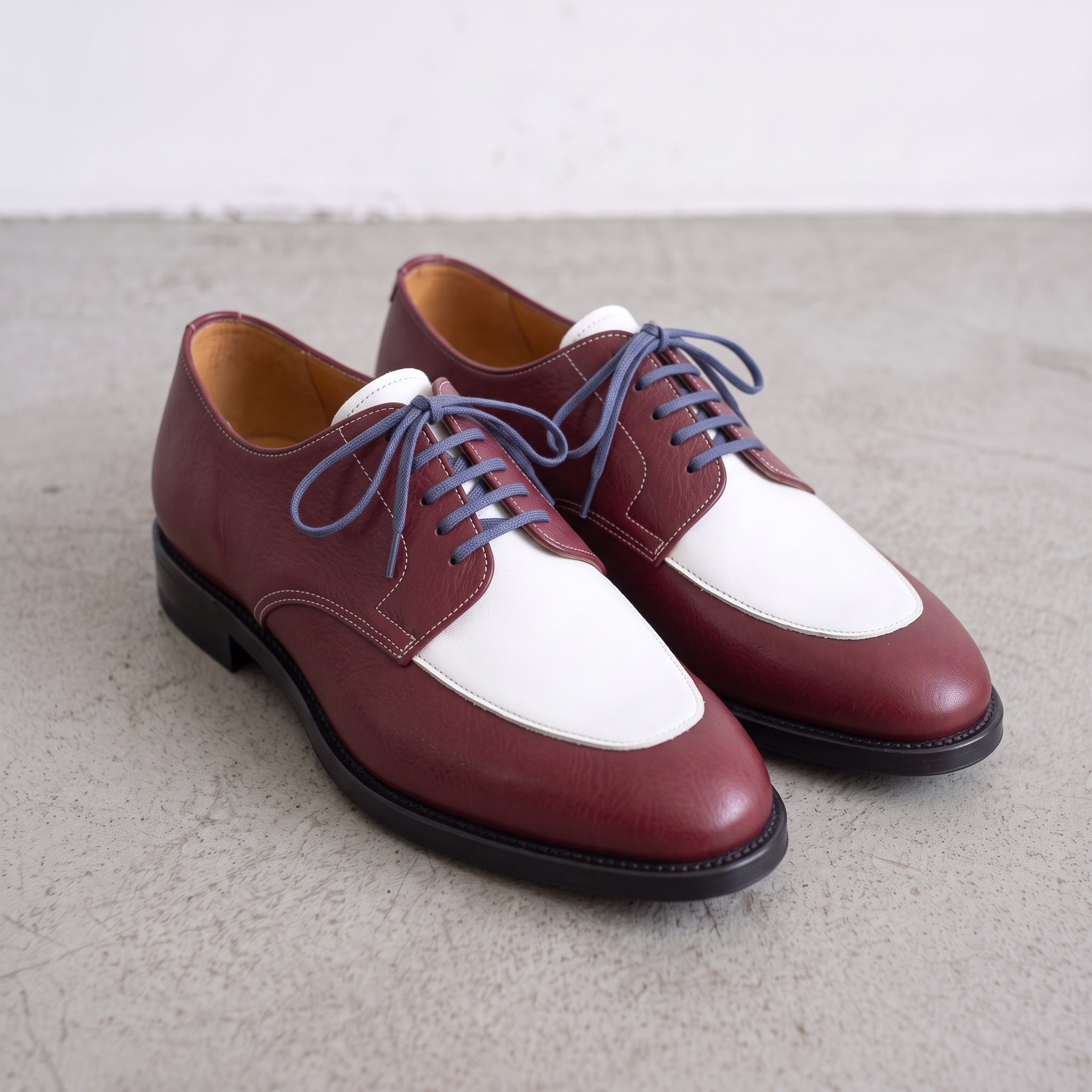 burgundy prom dress shoes Handmade Men Formal - Spectator Shoes - Shoes Handstich PREMIUM MATERIAL