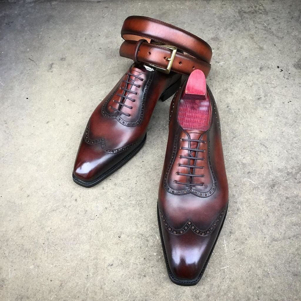 Dress Shoes Men's Burgundy Dress Boots Mens Burgundy Dress