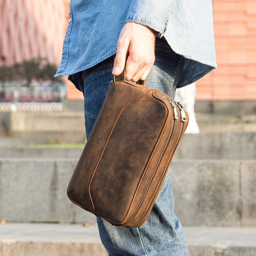 Leather Toiletry Bags