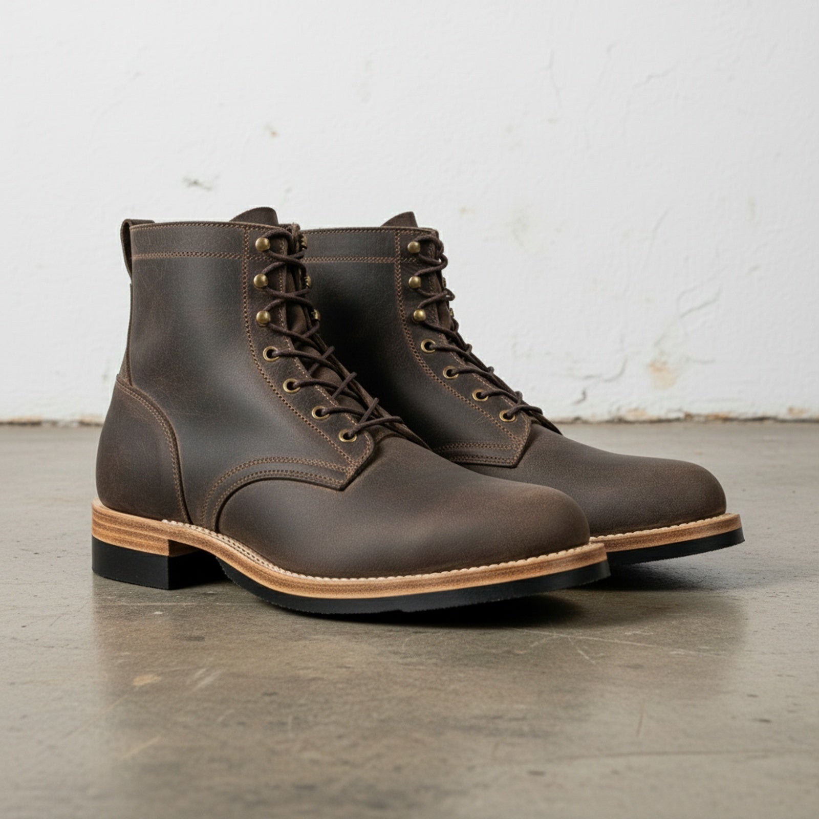 Men's Rugged Leather Boots