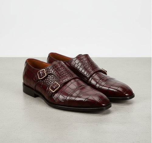 Crocodile-embossed