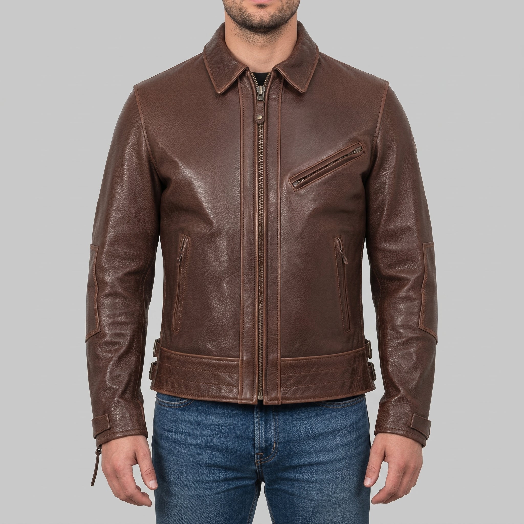 Men's leather jackets, made to fit by Rebels Market