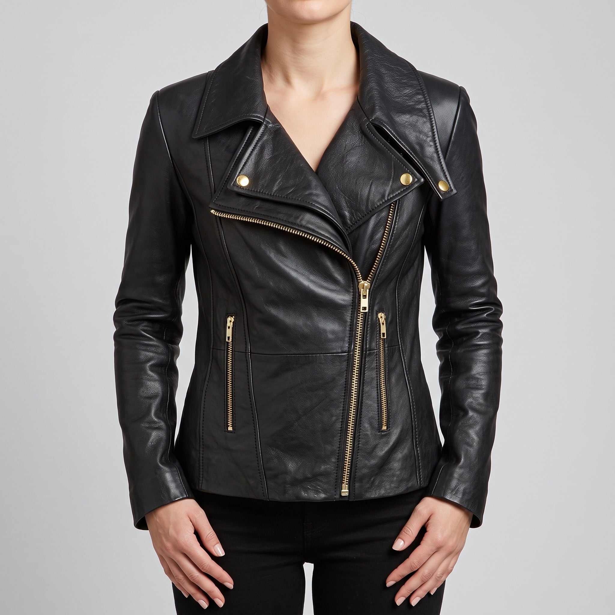 Women's leather biker jackets, made to fit by Rebels Market