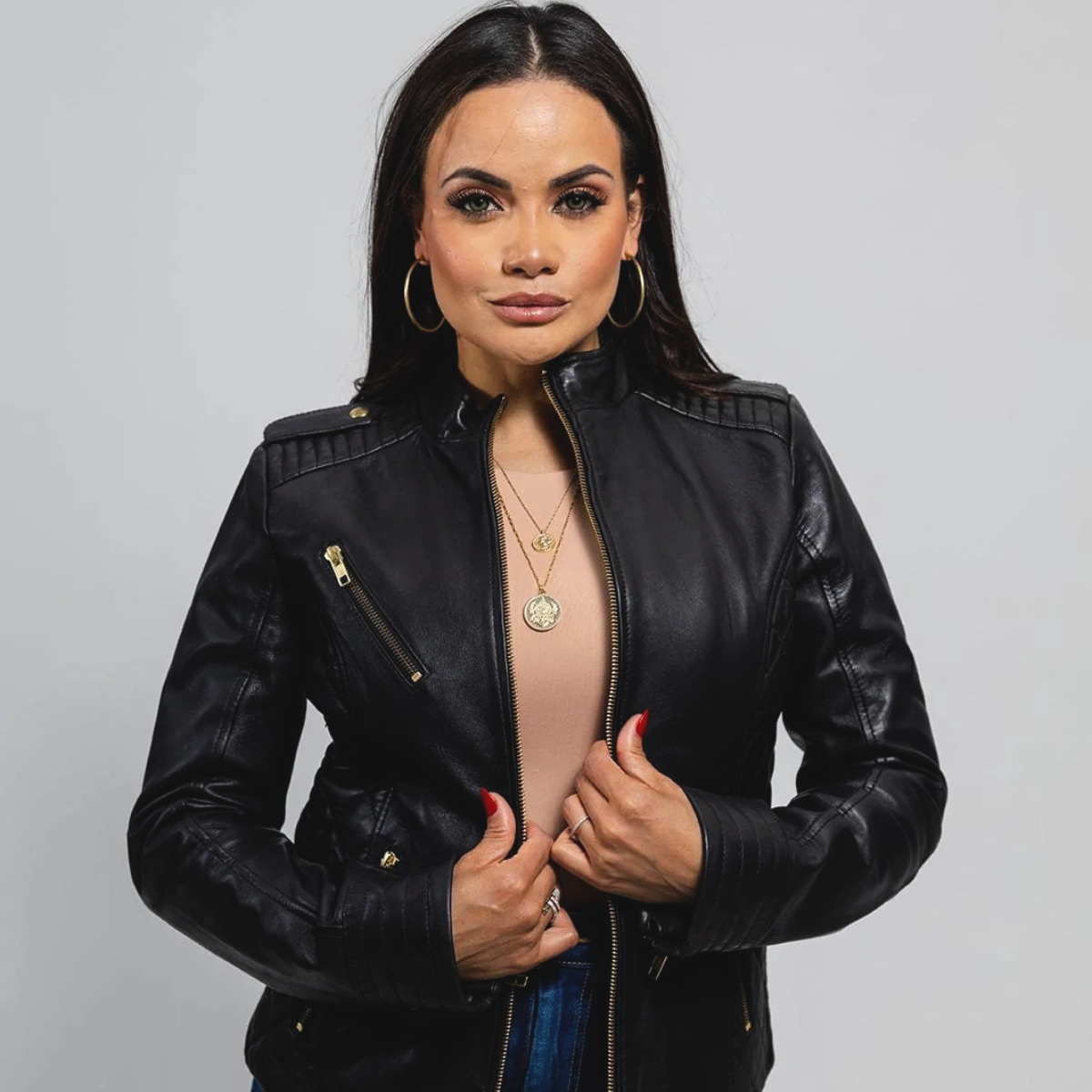 Women's Leather Biker Jackets