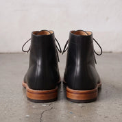 Men's Black Cap-Toe Leather Oxford Boots — Talbot