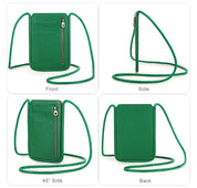 Full-Grain Leather Crossbody Bag, Versatile Unisex Sling Purse