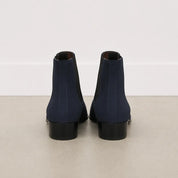 Men's Navy Blue Suede Chelsea Boots — Woolwich