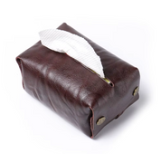 New Style Cowhide Full-Grain Leather Tissue Bag