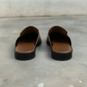 Men's Brown Apron-Toe Leather Bit Loafers — Gladstone