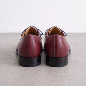 Men's Burgundy and White  Leather Derby Shoes — Fosbrooke