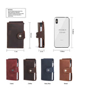 Men's RFID Blocking Leather Card Holder Wallet