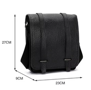 Handmade Men's Leather Sling Bag, Genuine Crossbody Messenger Bag