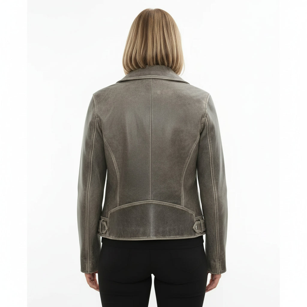 Women's Handmade Moto Leather Jacket