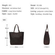 Elegant Women's Shoulder Tote Bag - Luxury Handmade Leather Handbag
