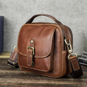 Classic Vintage Leather Shoulder Bag for Men, Premium Crossbody Messenger