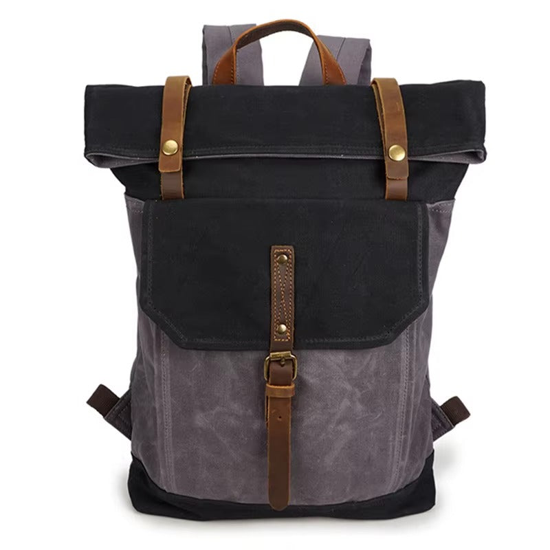Handmade Waxed Canvas Laptop Backpack