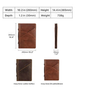 Brown Leather Portfolio Case — Greenford