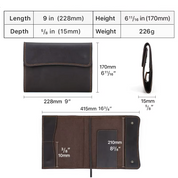 Handmade Vegetable Tanned Leather A5 Journal Notebook Cover