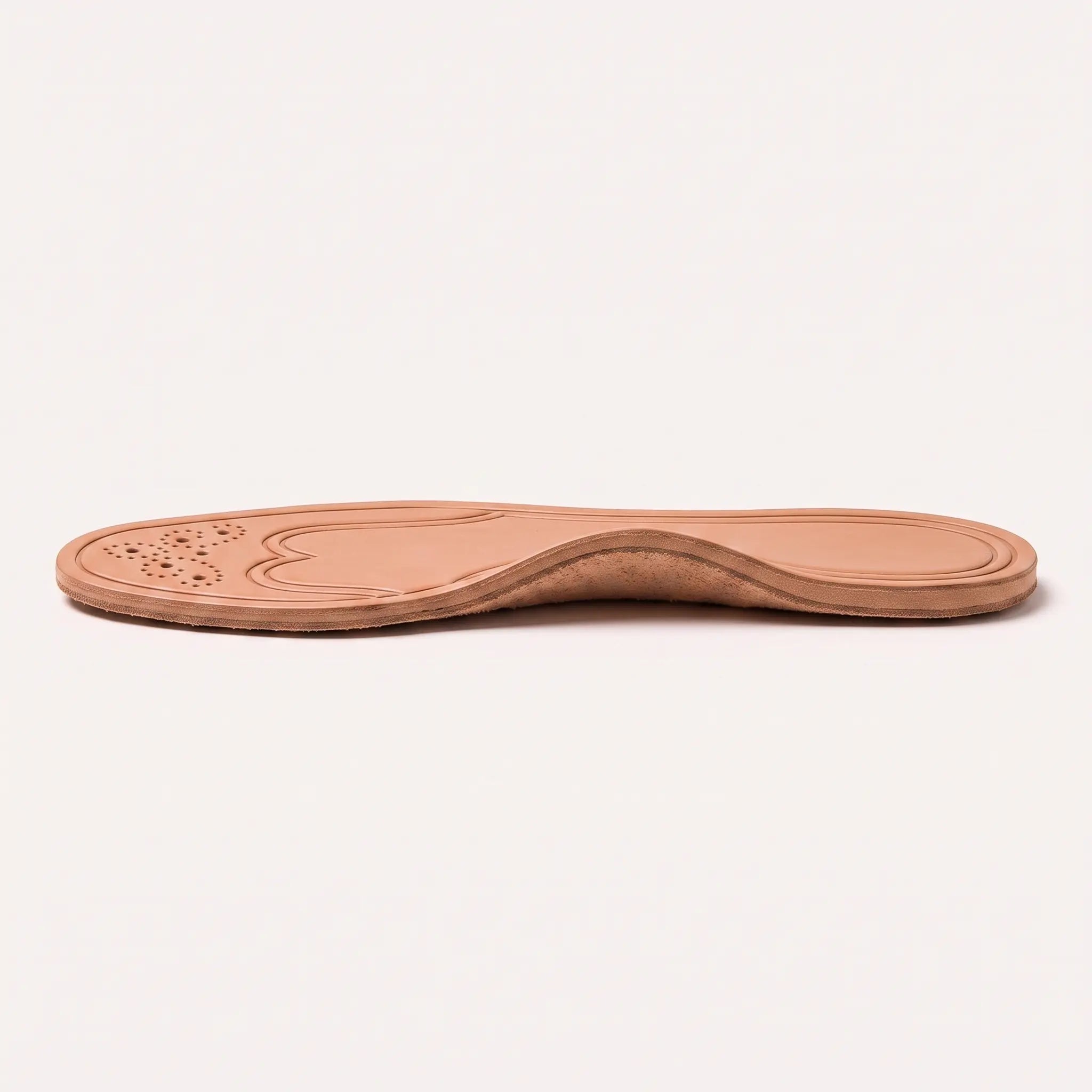 Light Brown Wingtip Full-Grain Leather Insoles — Adridge