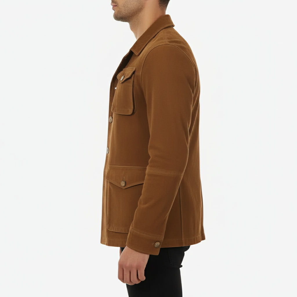 Men's Handmade Safari Suede Jacket