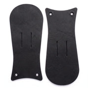 Black Pull-Up Leather Boot Kilties - False Tongues — Abbergate