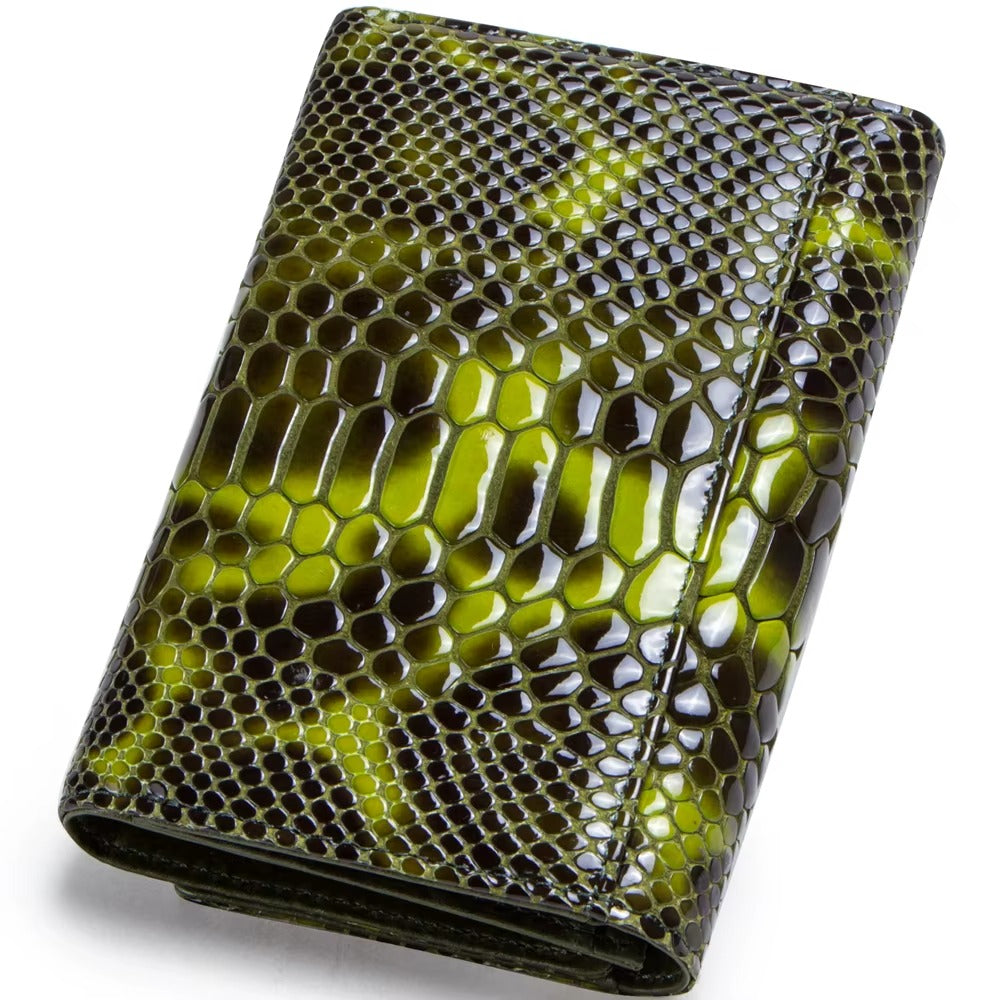 Women's 10 Card Slots Leather Purse