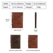 Premium Foldable Leather Laptop Cover for MacBook Pro 14" M1