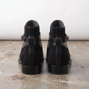 Men's Black Leather Jodhpur  Boots — Orton