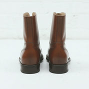 Men's Brown Wingtip Leather Oxford Boots