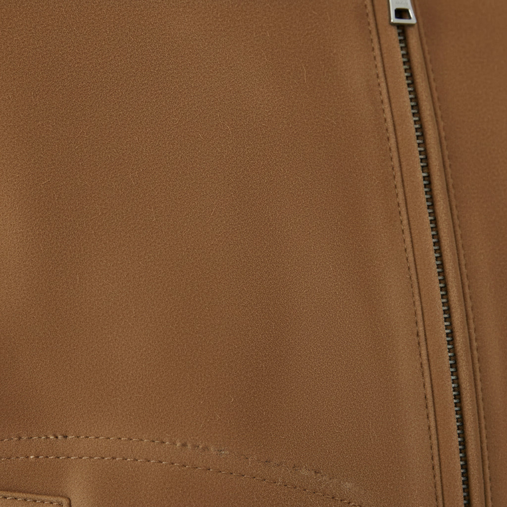 Men's Handmade Racer Suede Jacket
