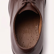 Antique Brown Leather Insoles,  Slim Shoe Inserts — Finham