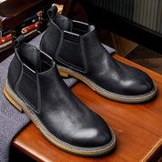 Men’s Genuine Leather Chelsea Boots, Stylish Casual & Business Wear