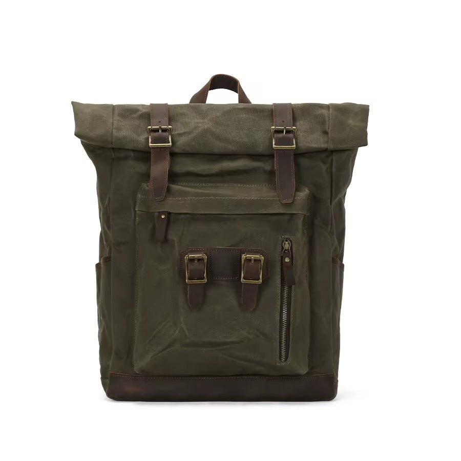 Unisex Canvas Laptop Backpack, Versatile School & Travel Bag