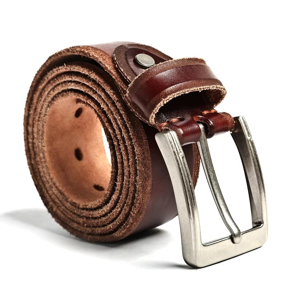 Genuine Leather Belt for Men -Full Grain Adjustable Accessory