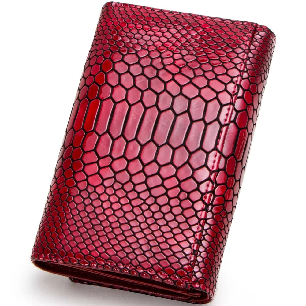 Women's 10 Card Slots Leather Purse