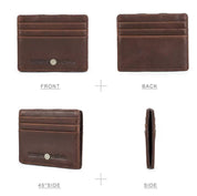 Men’s Slim Leather Magic Wallet with Money Clip