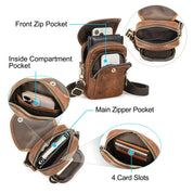 Men’s Leather Bag for 6.7" Phones - Durable Sling Pouch for Daily Use
