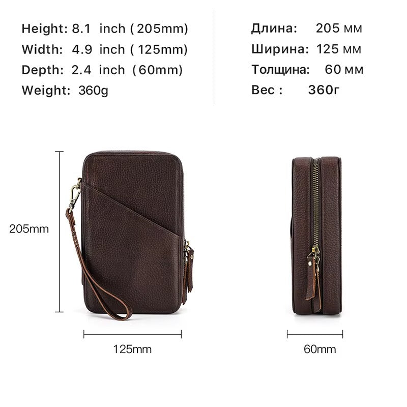 Vintage Leather Tech Case