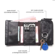 Multi-Functional Leather Key Holder, Wallet Organizer