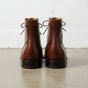 Men's High Ankle Wingtip Brogue Lace-up Dress Boots