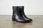 Handcrafted Men's Full-grain Leather Jodhpur Zipper Boots
