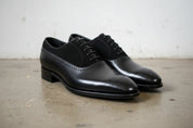 Men's Black Suede and Leather Formal Shoes