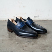 Handmade Mens Two tone Leather shoes moccasins Loafer, Men leather shoes