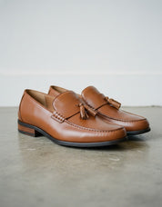 Men's Brown Leather Tassel Loafers