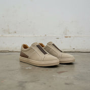 Men's Tan Suede Slip-On Sneakers